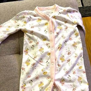 Floral overalls for babies
